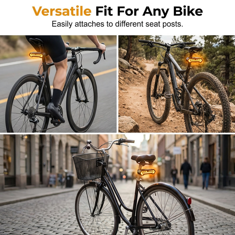 🚲 50% korting! Draadloze fiets richtingaanwijzer – USB-oplaadbaar, waterdicht & met afstandsbediening. Blijf zichtbaar & veilig bij nacht, regen & mist! ✨💡
