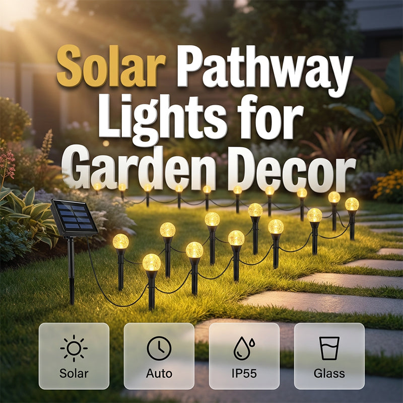 ☀️ Waterdichte solar lichtslinger met LED – laadt gratis op, verlicht paden en tuinen, regenbestendig en sfeervol.