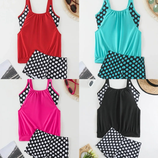 🩱Dames Tweedelig Polkadot Zwempak