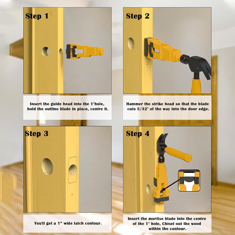 ⏳️Limited Time 50% Off！🏭🔐Direct from Wood Factory！👷‍♂️Faster and Handy Tools 🛠️ Door Latch Tool-Essential for Home Renovation 🏠✨
