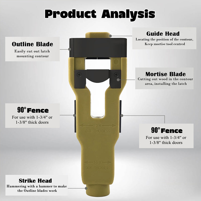 ⏳️Limited Time 50% Off！🏭🔐Direct from Wood Factory！👷‍♂️Faster and Handy Tools 🛠️ Door Latch Tool-Essential for Home Renovation 🏠✨
