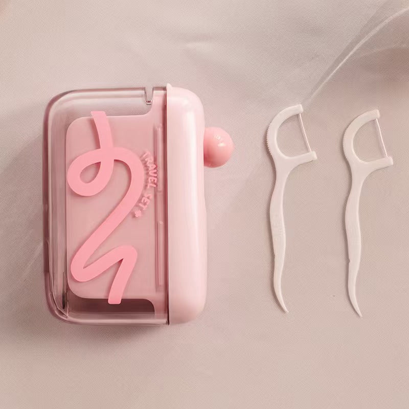 Automatische pop-up dispenser voor tandzijde
