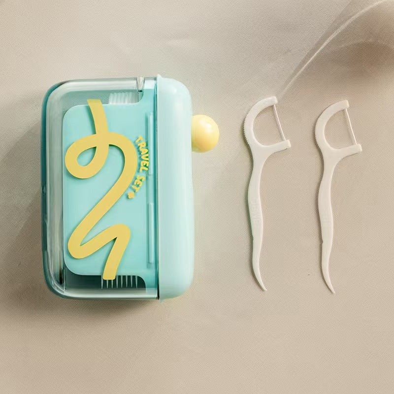 Automatische pop-up dispenser voor tandzijde