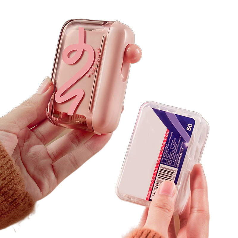 Automatische pop-up dispenser voor tandzijde