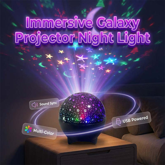 🌌 USB LED Galaxy projector – creëert een kleurrijke sterrenhemel, kalmerend en sfeervol voor elke kamer.