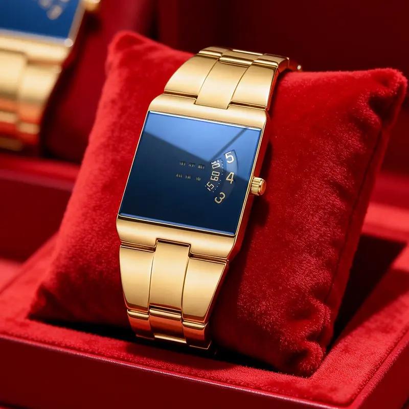 ⌚ 50% korting! Heren quartz horloge – vierkante wijzerplaat, roestvrij staal & mineraalglas. Uniek design voor een opvallende look! ✨💪