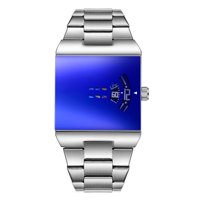 ⌚ 50% korting! Heren quartz horloge – vierkante wijzerplaat, roestvrij staal & mineraalglas. Uniek design voor een opvallende look! ✨💪