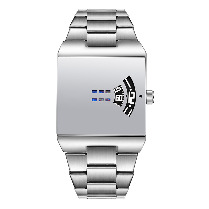⌚ 50% korting! Heren quartz horloge – vierkante wijzerplaat, roestvrij staal & mineraalglas. Uniek design voor een opvallende look! ✨💪
