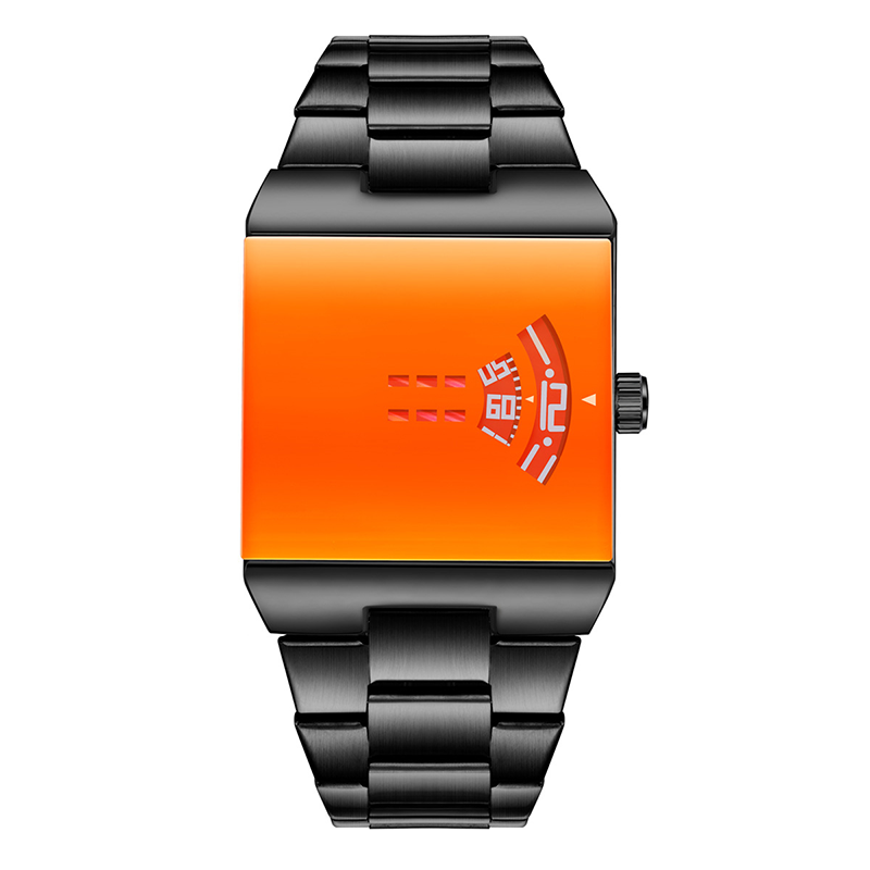 ⌚ 50% korting! Heren quartz horloge – vierkante wijzerplaat, roestvrij staal & mineraalglas. Uniek design voor een opvallende look! ✨💪