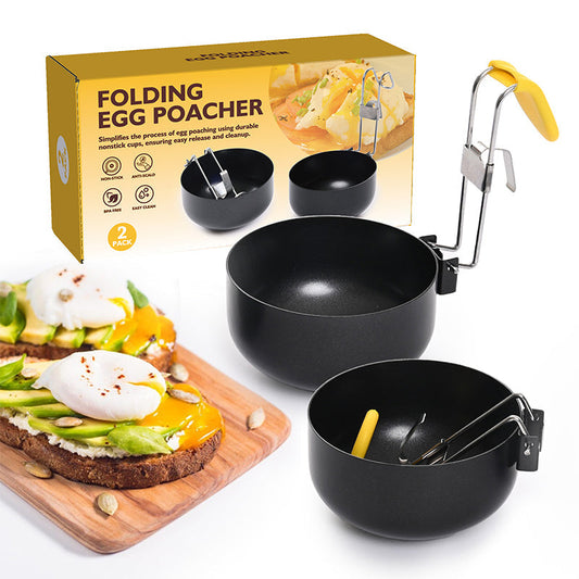 🥚 Opvouwbare eierpocheervorm – anti-aanbak, ruimtebesparend en perfect voor een gezond ontbijt.