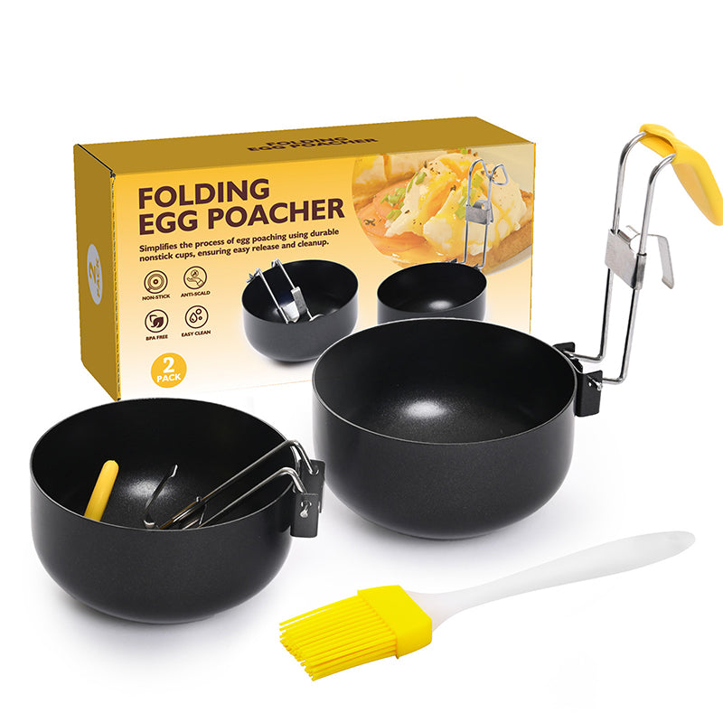 🥚 Opvouwbare eierpocheervorm – anti-aanbak, ruimtebesparend en perfect voor een gezond ontbijt.