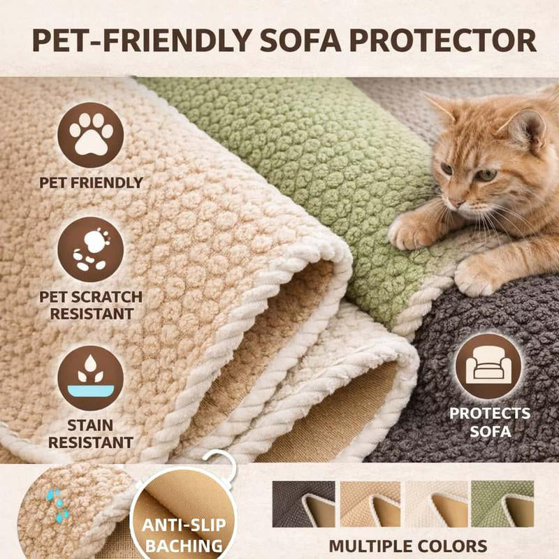 ⏳ 50% KORTING! ⏰ Verdikt Antislip-beschermhoes voor bank – Ultrazacht, Wasbaar, Krabbestendig & Huisdierproof 🛋️✨