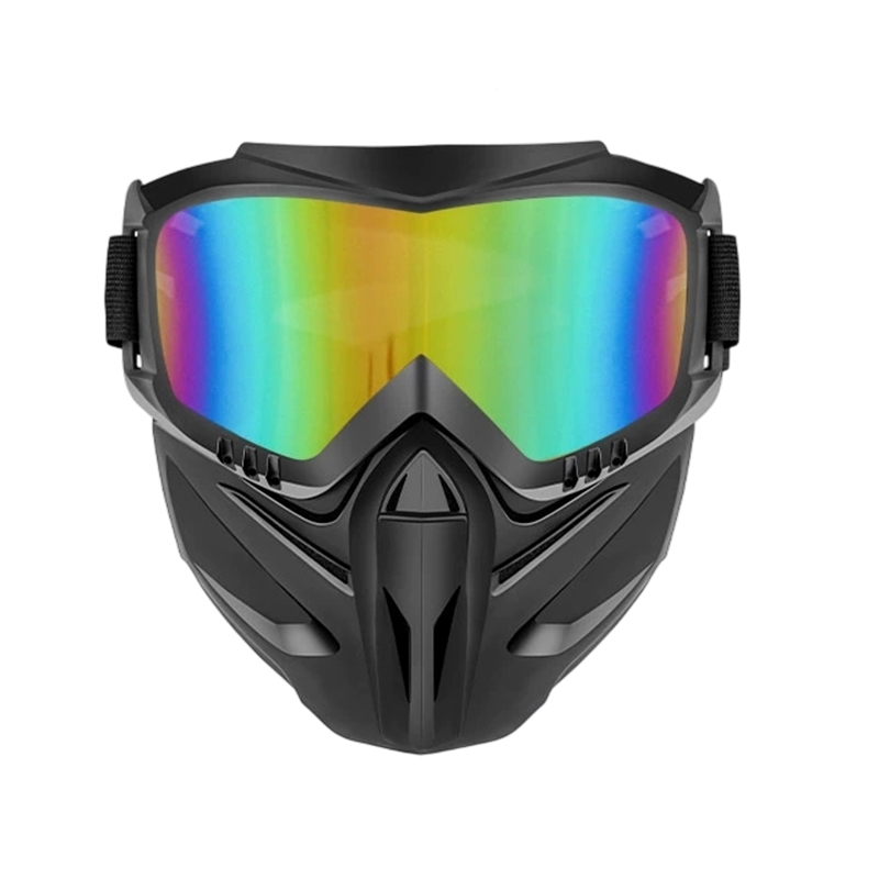 Afneembaar volgelaatsbrilmasker