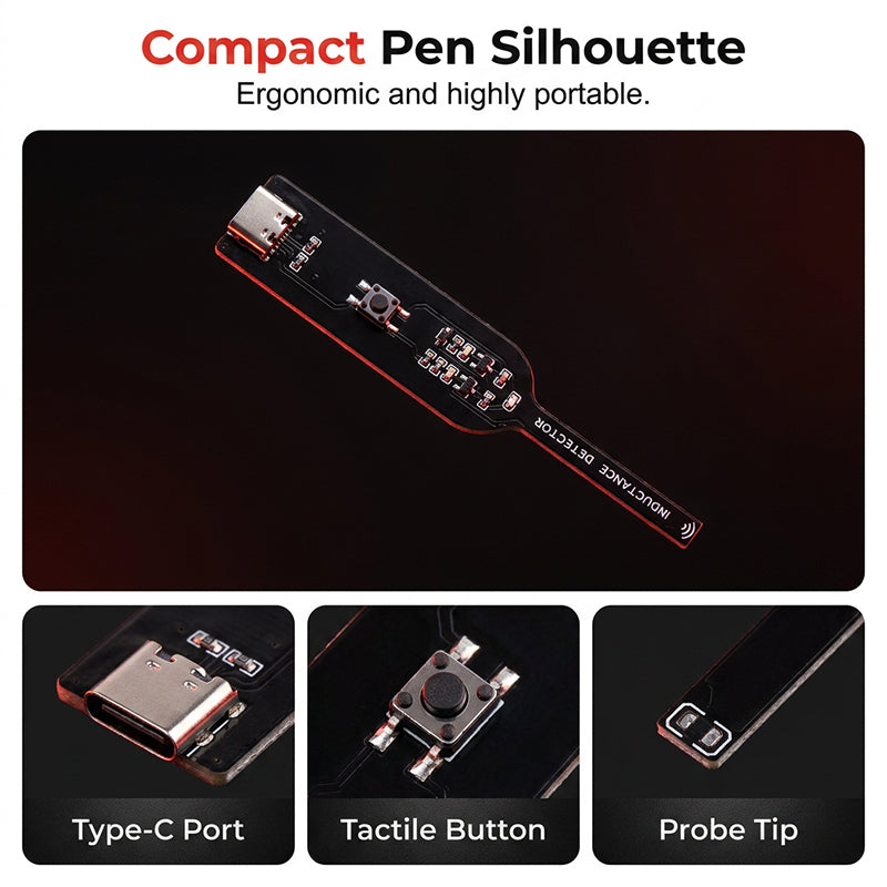 🔧 USB-C inductiepen – detecteert kortsluiting & stroomlekkage op moederborden. Draagbaar, nauwkeurig & eenvoudig in gebruik. ⚡🛠️