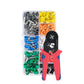 Geïsoleerde Kabelschoenen Set 200-800st | Met Krimptang | Hoogzuiver Koper | Kleurgecodeerd