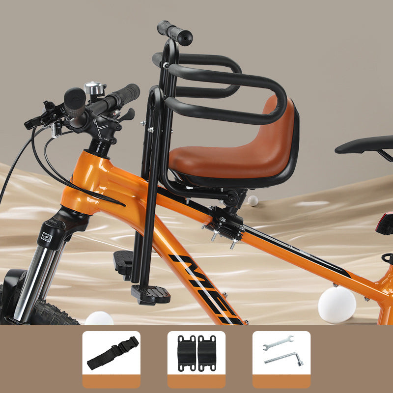 🚲 50% korting! Voorwiel kinderzitje – veilig, comfortabel en interactief. Jouw kind voorop!