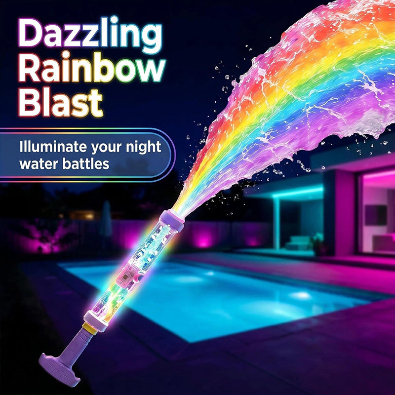 🔫 LED-lichtgevende pompactie-waterblaster – schiet in het donker met kleurrijk licht! 🌟💦