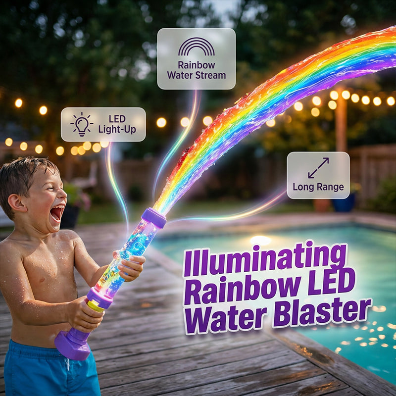 🔫 LED-lichtgevende pompactie-waterblaster – schiet in het donker met kleurrijk licht! 🌟💦