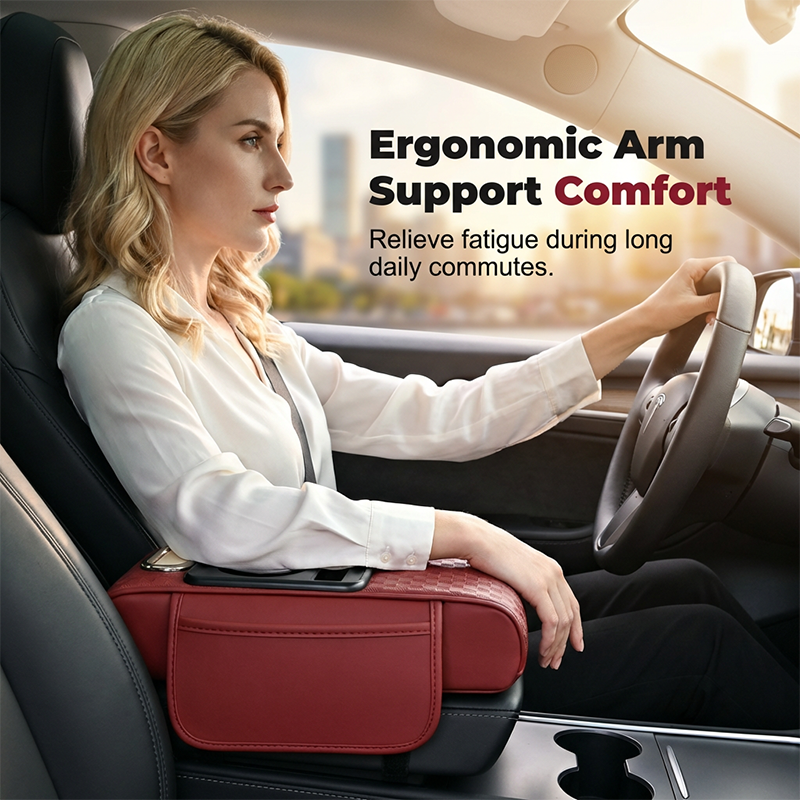 🚗💥 50% KORTING! Stop met het zoeken naar je telefoon, tissues en sleutels tijdens het rijden! Deze 5-in-1 armsteunkussen tovert je rommelige console om in een georganiseerde cockpit – met bekerhouder, telefoonvak en zelfs een tissueslot!