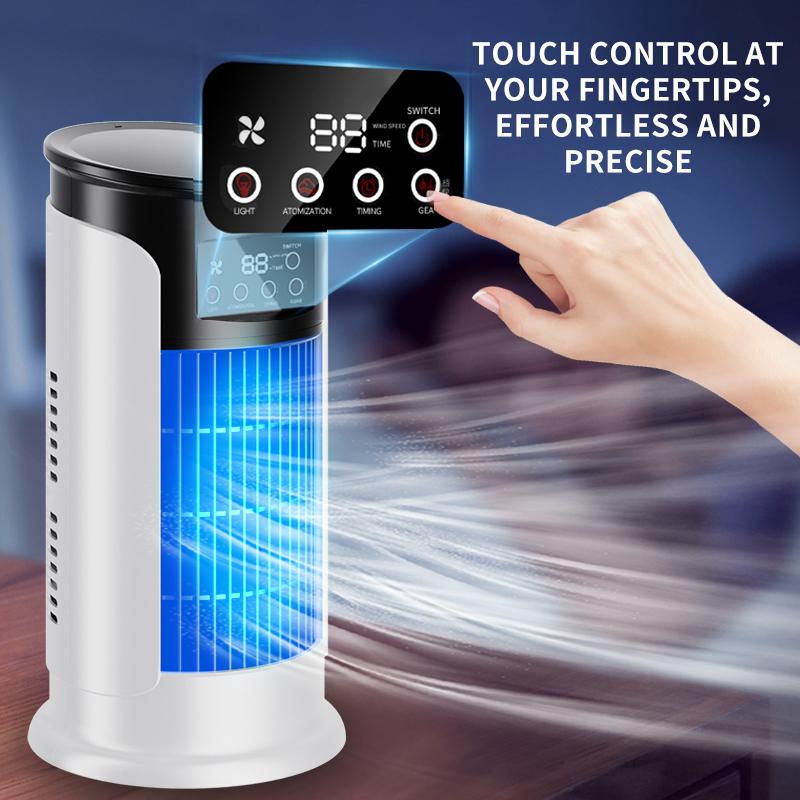 💨Onmisbaar in de zomer❄️ Draagbare 3-in-1 USB Luchtkoeler | Directe Verkoeling & Fluisterstil