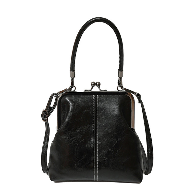 👜 50% KORTING! 💋 Damestas met kussslot – vintage look, afneembare riem & geschikt voor elke gelegenheid.