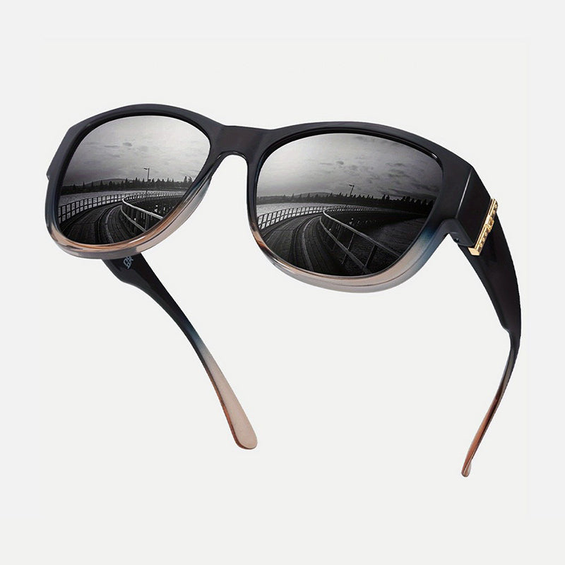 🕶️👓 Brildragers opgelet: deze oversized zonnebril schuift over je eigen bril en je ziet eruit als een filmster – geen dure clip-on, geen geknipper met lenzen!