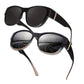 🕶️👓 Brildragers opgelet: deze oversized zonnebril schuift over je eigen bril en je ziet eruit als een filmster – geen dure clip-on, geen geknipper met lenzen!