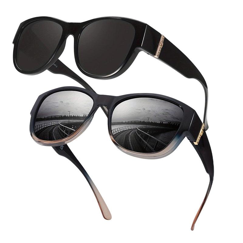 🕶️👓 Brildragers opgelet: deze oversized zonnebril schuift over je eigen bril en je ziet eruit als een filmster – geen dure clip-on, geen geknipper met lenzen!