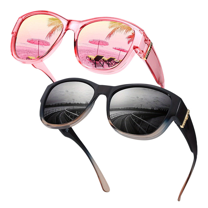 🕶️👓 Brildragers opgelet: deze oversized zonnebril schuift over je eigen bril en je ziet eruit als een filmster – geen dure clip-on, geen geknipper met lenzen!