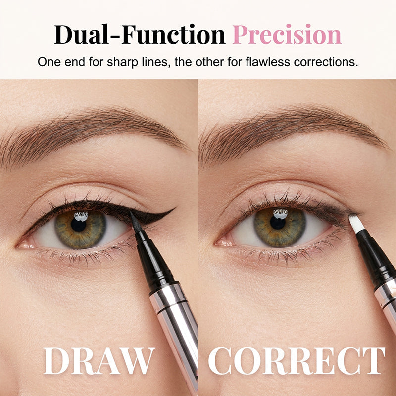 🏆UITVERKOOP LAATSTE DAG: 🎁✨Eyeliner-correctorpen met twee uiteinden
