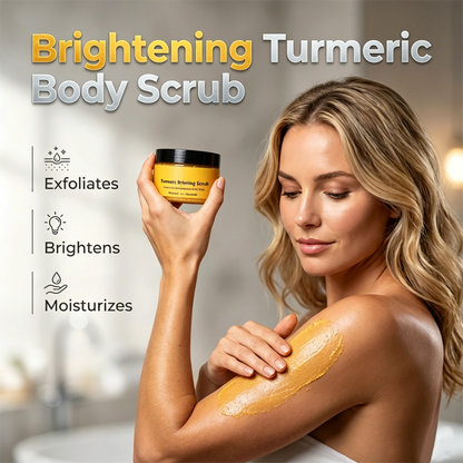 ✨🧡 50% KORTING! Kurkuma Bodyscrub – Zijdezachte Huid & Een Stralende Glow 🌿