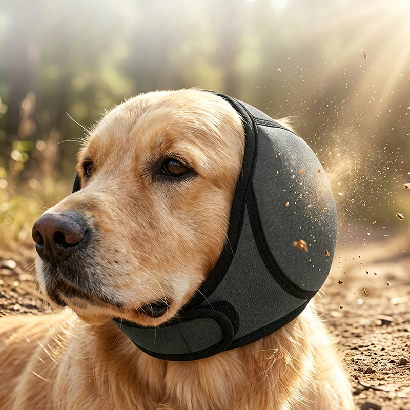 🐾🐶【Aanbieding】🏊‍♂️Honden Oorkap tegen Angst & Water | Neopreen | Dempend🔇💧