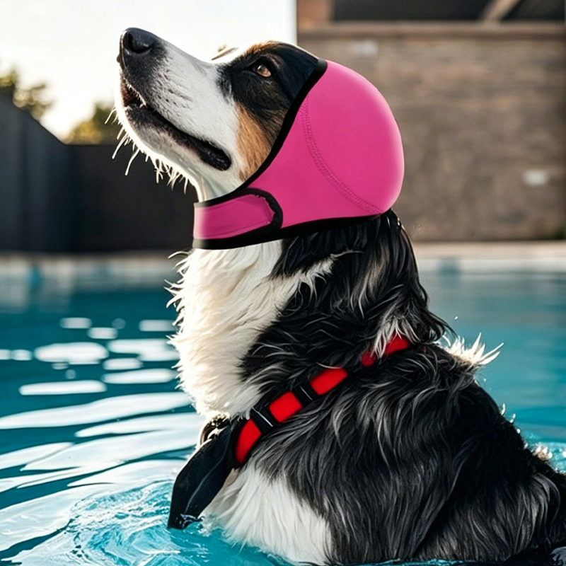 🐾🐶【Aanbieding】🏊‍♂️Honden Oorkap tegen Angst & Water | Neopreen | Dempend🔇💧