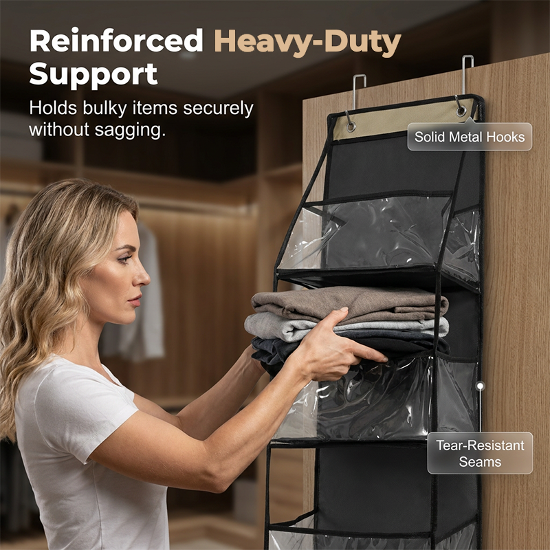 🚪 50% korting op over-deur organizer – hangt aan elke deur, creëert extra opbergruimte voor schoenen, accessoires en meer.