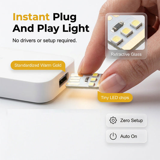 Mini draagbaar USB-led-nachtlampje