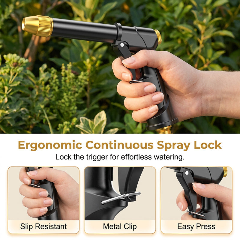 🔫💦 BUY 2 GET 1 FREE! Dit is geen tuinslang, dit is een waterkanon! Spuit je auto blinkend schoon, je terras als nieuw, en je planten overleven de droogte – allemaal met één trekker!
