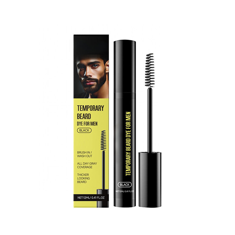 🧔 50% korting! Baard- en wenkbrauwverf – dekt grijs haar direct, verdikt de baard & natuurlijk zwart pigment. 12 ml – compact voor snelle touch-ups! ✨💪