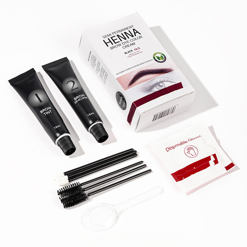 2-in-1 set voor het verven van wimpers en wenkbrauwen