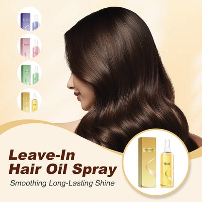 ✨ 50% korting! Leave-in haarolie spray – anti-kroes, langdurige bloemige geur & herstelt beschadigd haar. Zijdezacht & glanzend – 100 ml! 💇‍♀️🌸