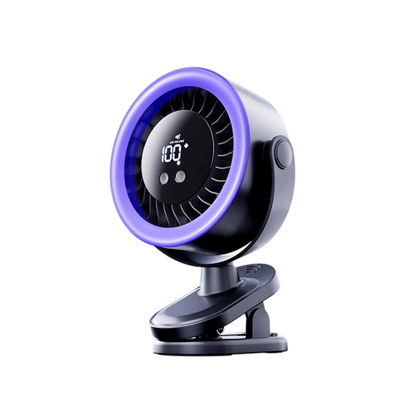 🌬️ USB-turboventilator voor wandmontage met digitaal display en stevige klem 💤 Ultrastille koeling ’s nachts, in alle richtingen draaibaar – vandaag 50% korting