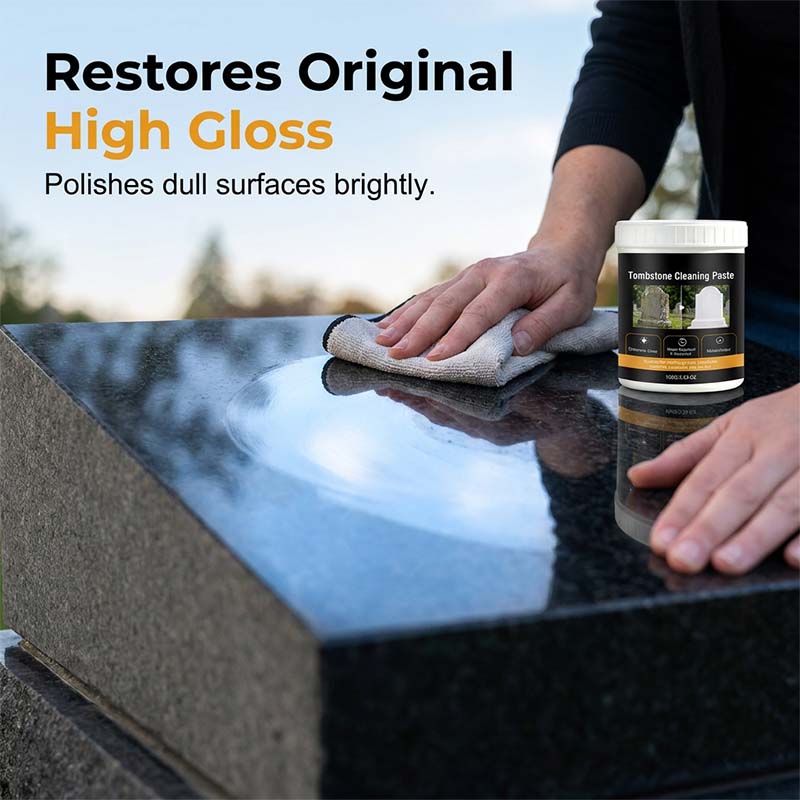 Tombstone Cleaning Paste Stone Polish and Moss Inhibitor