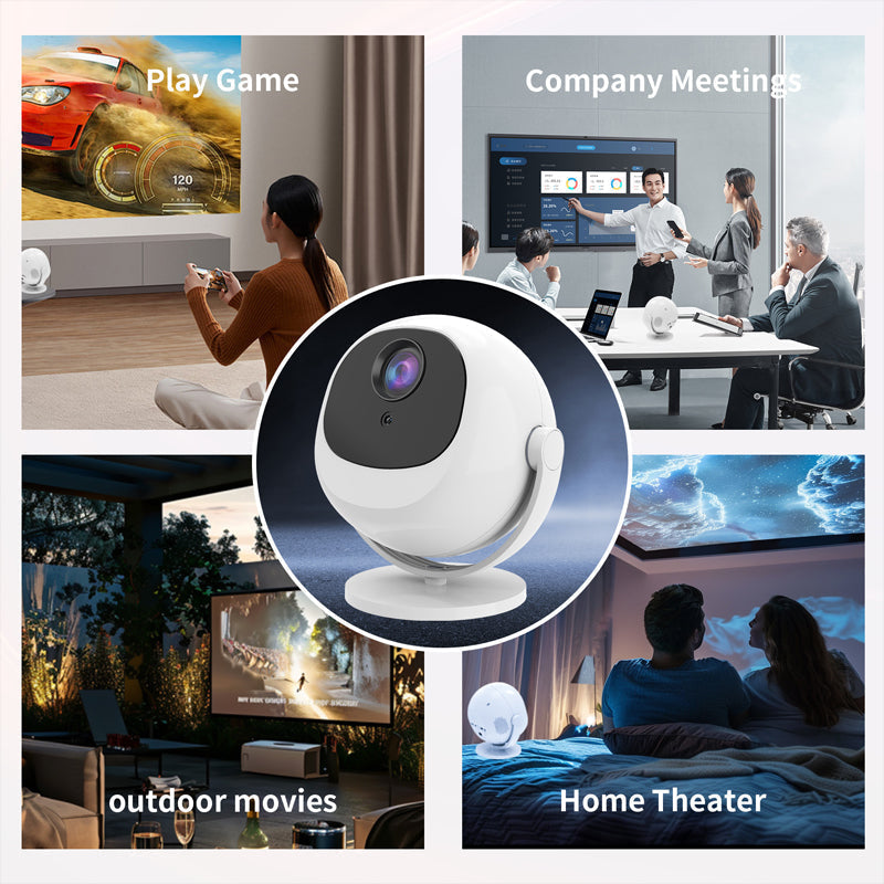 ⏰Limited Hot Sales - 50% OFF🔥360° Portable Smart HD Projector⚽ Football Night Just Got CRAZY📺