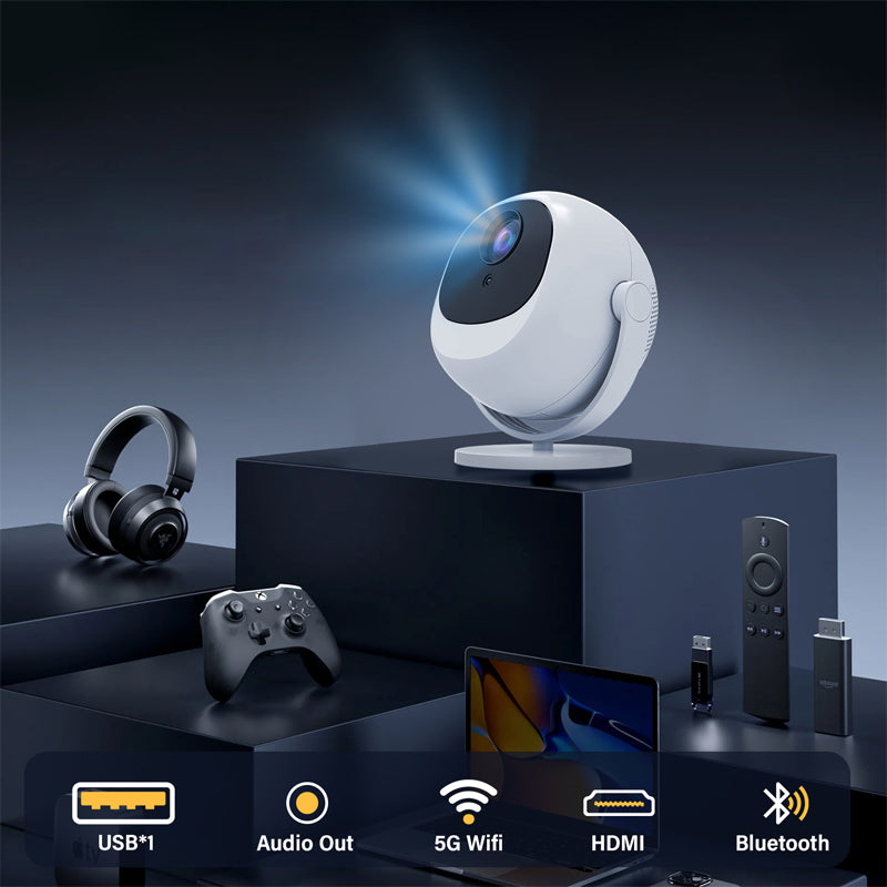 ⏰Limited Hot Sales - 50% OFF🔥360° Portable Smart HD Projector⚽ Football Night Just Got CRAZY📺