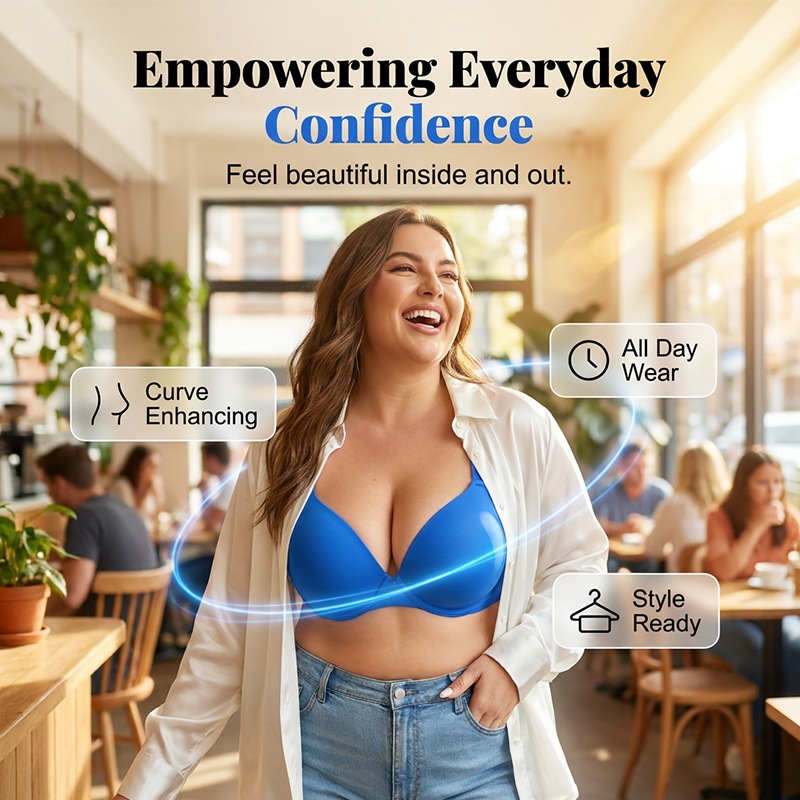 🏆 Smooth & supportive plus size bh – naadloos, zacht en comfortabel, ideaal voor dagelijks gebruik en alle outfits.