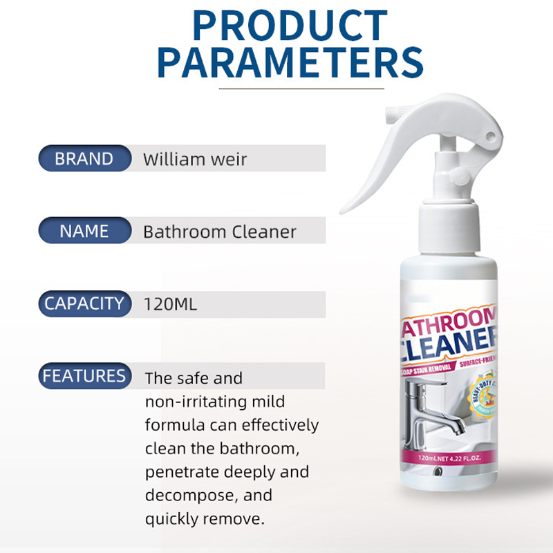 🚿 50% korting! Krachtige badkamerreiniger – verwijdert kalk, zeepresten & hardwatervlekken. Spray, wacht & veeg – geen hard schrobben nodig! ✨🧴