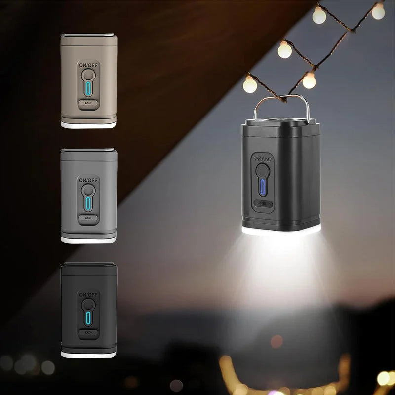 🏕️ Oplaadbare camping luchtpomp – LED-verlichting, snel oppompen, compact – Levering achteraf betalen 🔋