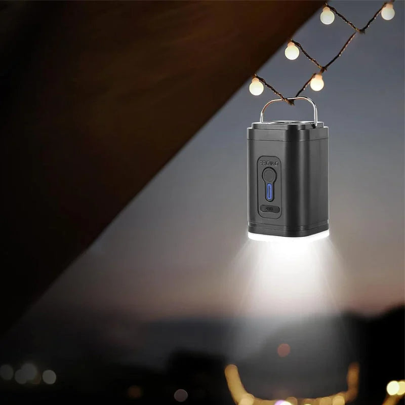 🏕️ Oplaadbare camping luchtpomp – LED-verlichting, snel oppompen, compact – Levering achteraf betalen 🔋