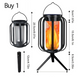 🏮✨ 50% KORTING! Warm, flikkerend vlammenspel op zonne-energie. Waterdicht, automatisch aan in het donker, en perfect voor pad, terras of camping – hang op of zet neer, altijd sfeer.