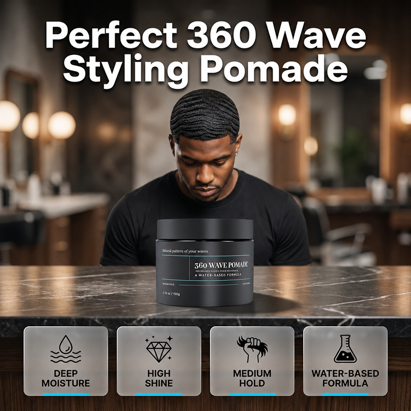 💈 50% korting! 360 wave pomade – waterbasis, medium hold & hoogglans. Hydrateert haarwortels & eenvoudig uit te wassen. 150 ml – voor elk niveau! ✨🌊
