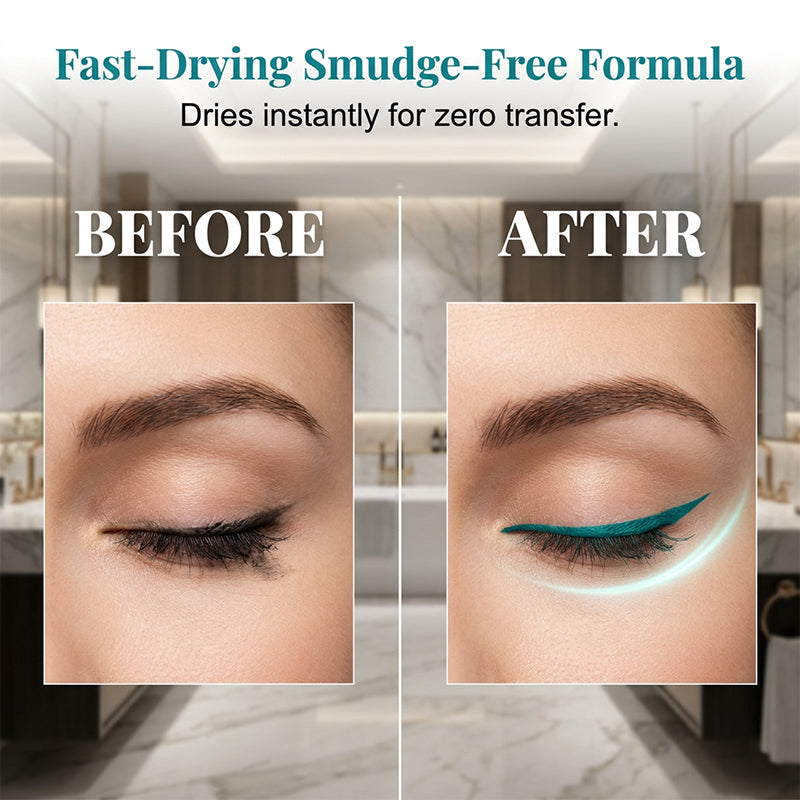 Sneldrogende, waterbestendige eyelinerpen